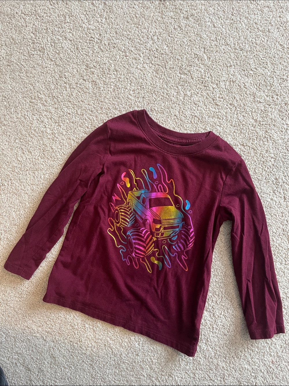 Rainbow monster truck shirt